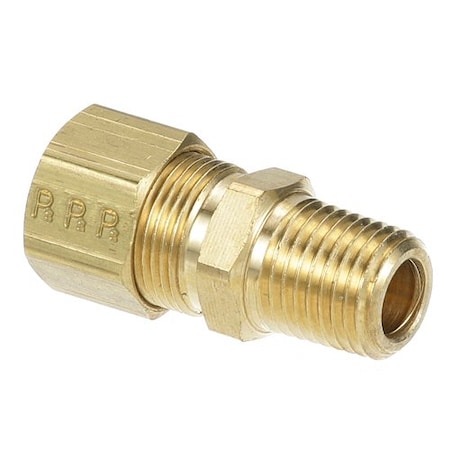 Allpoints Male Connector 1/4" Mpt X 7/16" Cc 261405